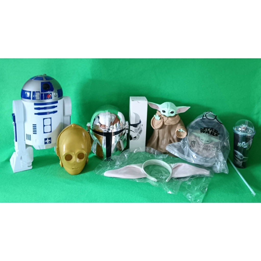 STAR WARS THE MANDALORIAN and GROGU แก้วน้ำ ถังป๊อบคอร์น Cup Set-Bucket แมนดาลอเรี่ยนและโกรกู จากเมเ