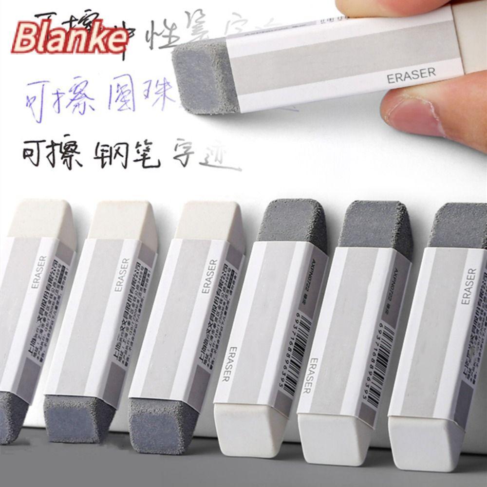 BLANKE ยางลบฝ้า 1 ชิ้น, ยางลบทรายของขวัญนักเรียนด้าน, ยางลบปากกาไร้ร่องรอยแบบใช้คู่อเนกประสงค์เครื่องเขียนสร้างสรรค์