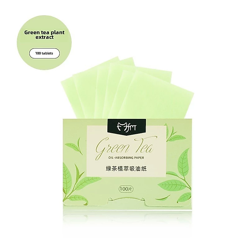 แผ่นดูดซับน้ํามัน 100 ชิ้นสําหรับใบหน้า | กระดาษซับแบบพกพาสําหรับ Shine Control & Mattifying