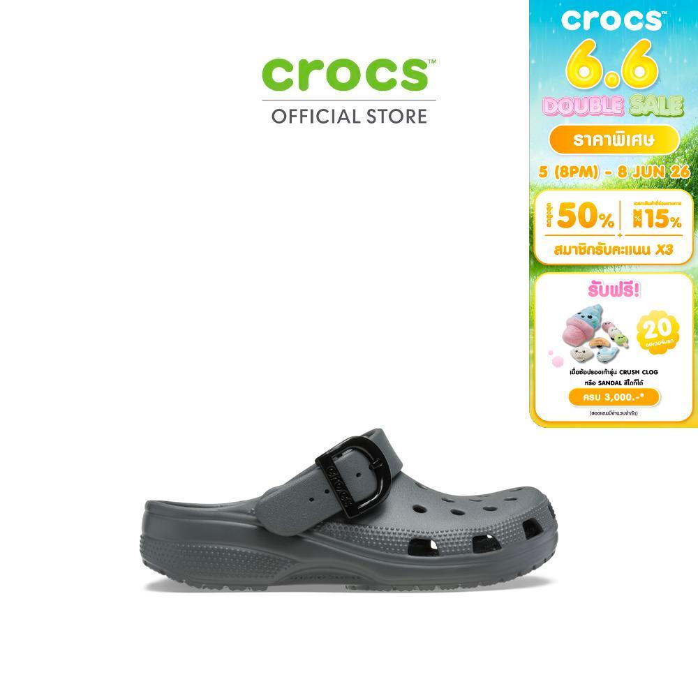 CROCS รองเท้าลำลองผู้ใหญ่ CLASSIC BUCKLE CLOG รุ่น 213347-0YK - CARBON
