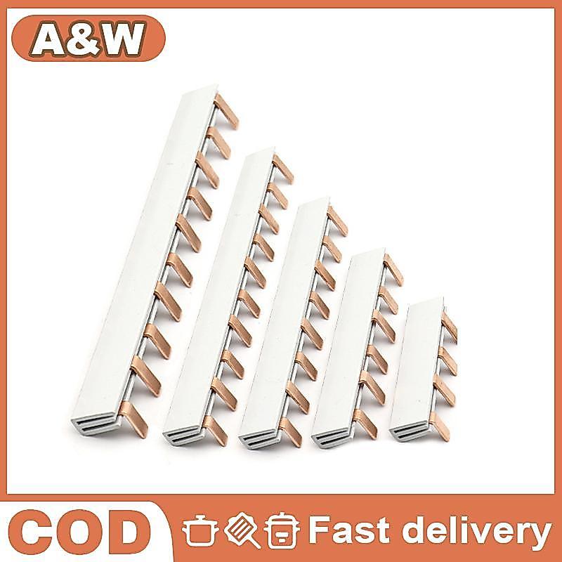 1/2P Copper Bar Terminal Blo สําหรับ MCB DZ47 Air Switch 63A Circuit Breaker Connector