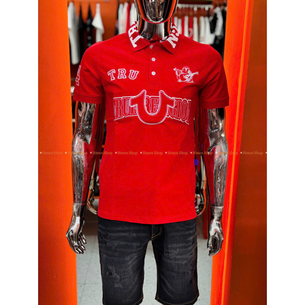TR-P07 เสื้อโปโลผู้ชายคุณภาพสูงสีแดงและสีขาวพร้อมงานปักเต็มรูปแบบผ้าฝ้ายยืด 2 ทิศทางรูปแบบมาตรฐาน Vi