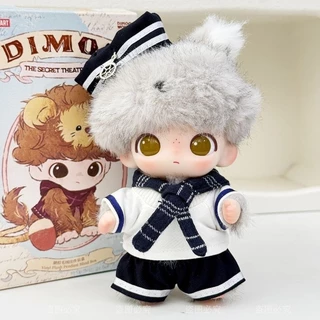 [เฉพาะเสื้อผ้าเด็ก] 15 ซม.คอลเลกชันตุ๊กตาDimoo Secret Drama Club Cowardly Lion แกะนุ่มเสื้อผ้าเด็กเสื้อผ้าเปลี่ยนน่ารัก Little Navy สไตล์ชุดอุปกรณ์เสริม