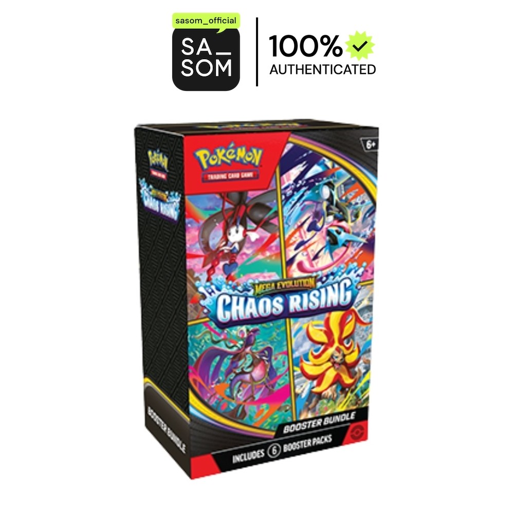 Pokemon Mega Evolution "Chaos Rising" Booster Bundle (EN) | ของแท้ ตรวจสอบโดย SASOM