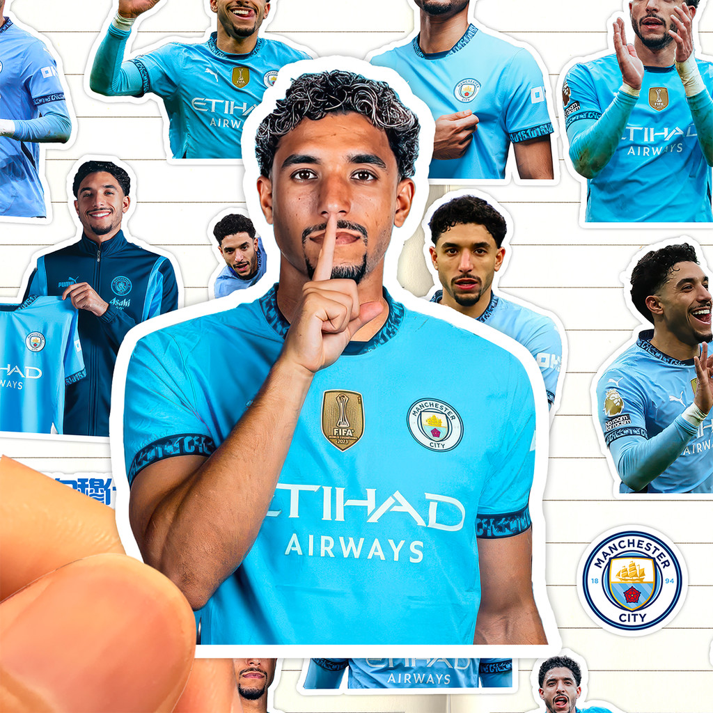 Omarmoush Sticker HD Waterproof Manche Football Player Omarmoush Collection Sticker