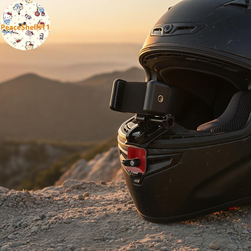 PeaceShells Robust Helmet Phone Stand Universal Braet สําหรับบันทึกมั่นคงบน Go VN
