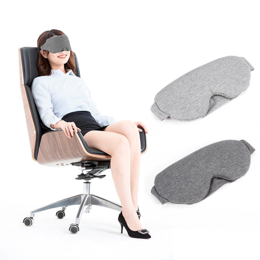 Wowowi Eye Mask and Earplugs Soft Cotton Patch Sleeping Eyeshade Skin Friendly for Travel Office Nap