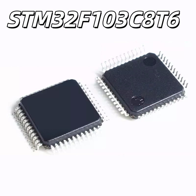 ยี่ห้อใหม่ STM32F103C8T6 STM32F103 LQFP48 64K แฟลชชิป 32-Bit Microcontroller