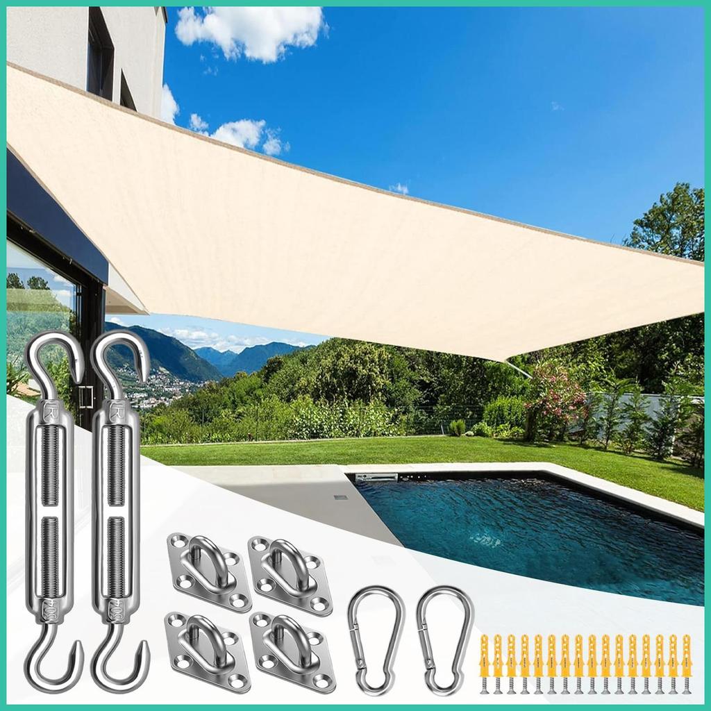 Shade Sail Hardware Sail Fixing Accessories Multifunctional Sun Shade Hardware Kit สําหรับ Boating P
