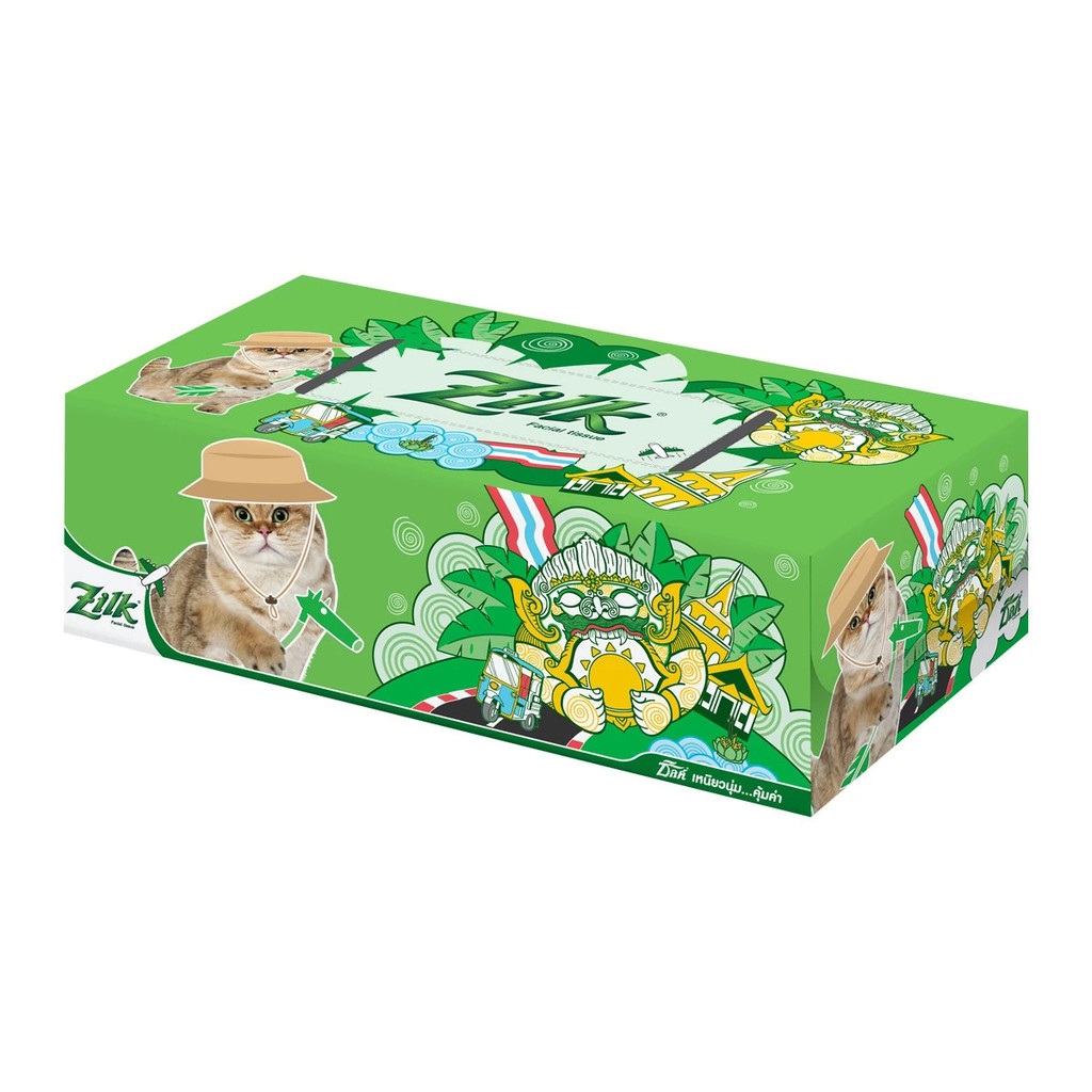 ซิลค์ เมโลนากระดาษเช็ดหน้าซอฟท์บ๊อกซ์ Zilk Melona Facial Tissue 1Pcs.