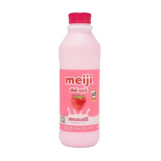 เมจิ นมสดสตรอเบอร์รี่ Meiji Milk Strawberry 830ml.