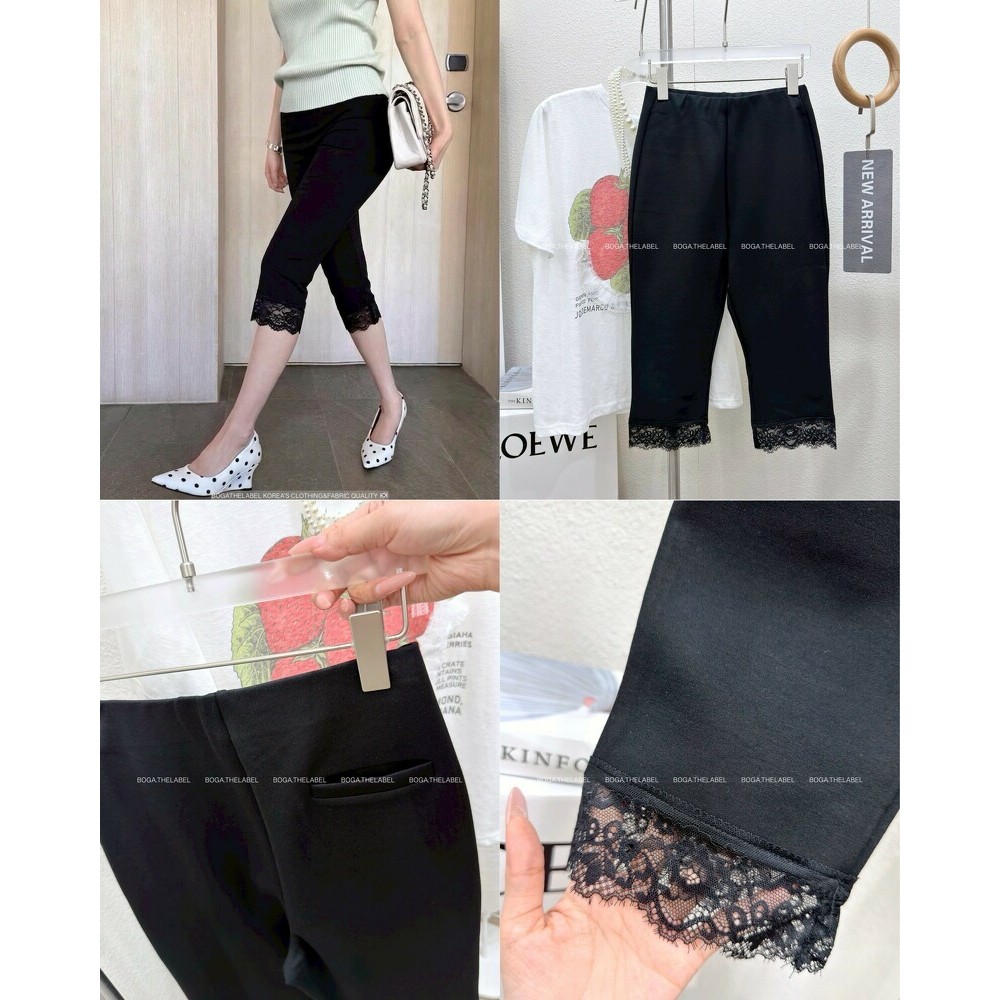 กางเกงห้าส่วนปลายลูกไม้ Lace cozy capri pants  𝙈𝙪𝙨𝙩-𝙃𝙖𝙫𝙚 𝙄𝙩𝙚𝙢