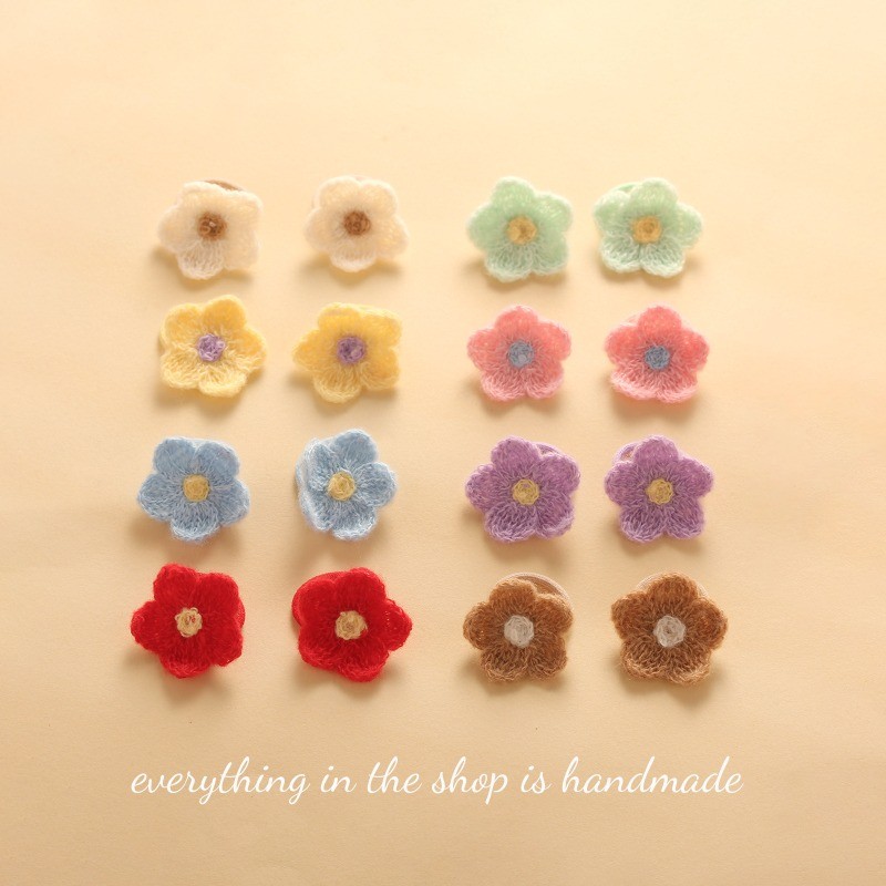 มาโรโปลี เด็กที่มีสีสันดอกไม้ตุ๊กตานิ้วหัวแม่มือผูกผมเด็กไม่เจ็บผมผูกผมยางรัดขนาดเล็ก