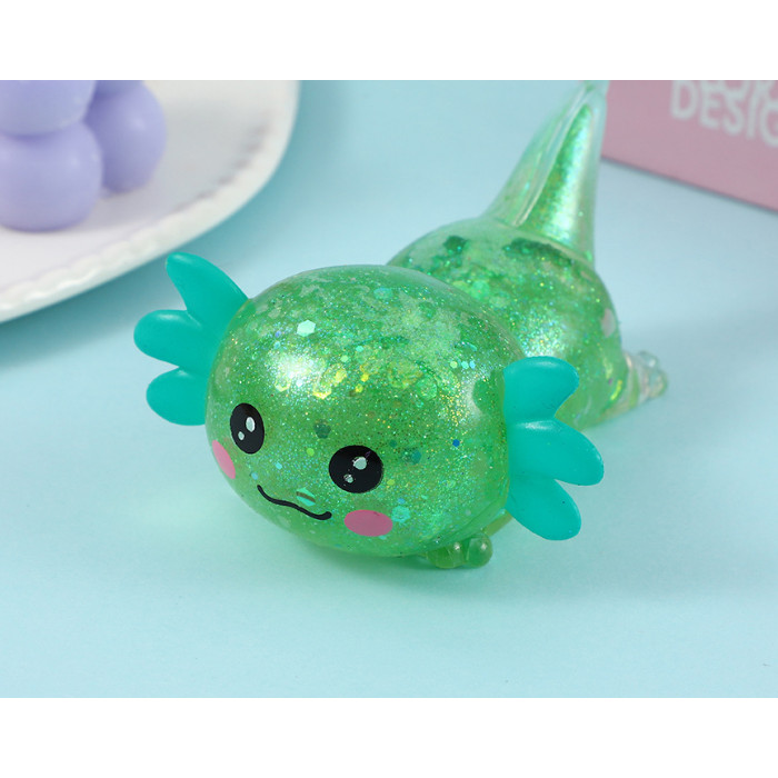 Axolotl Squishy Stress Toy – Cute Crawling Axolotl Fidget รูปที่ 5