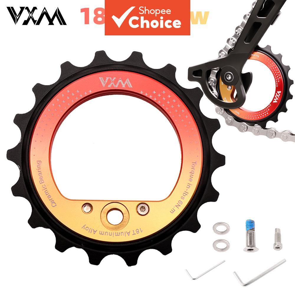 ล้อรอกตีนผีหลังจักรยานเซรามิกแบบกลวง 18T VXM รองรับ 9/10/11/12 สปีด สําหรับ Shimano R8000/7000 สองสี