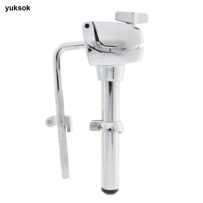 [yuksok] ที่วางขาตั้งแขนกลองทอมแบบสั้นทนทานสําหรับกลอง DIY สีเงิน