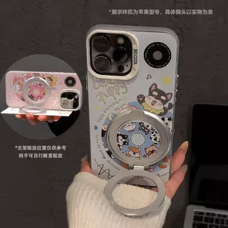 น่ารักลูกสุนัข 360 เปิดสําหรับ Xiaomi 17T 15T 17 Pro max 14T 13T 12T Pro 15 14 13 12 12S Ultra 10S 10 11 Lite 5G NE กระจกขาตั้งปลอก