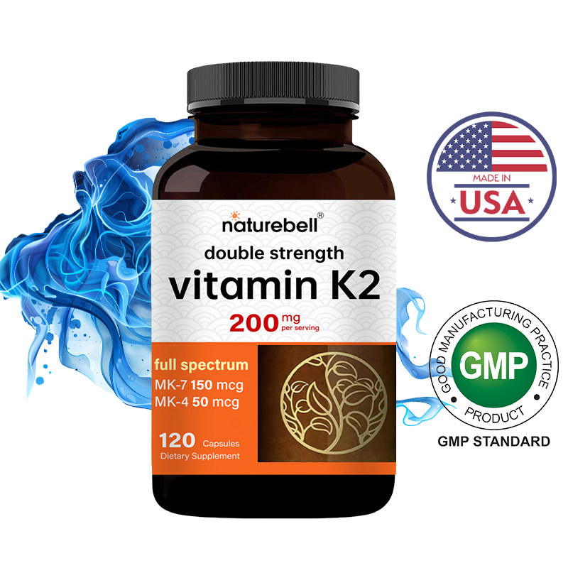NatureBell Vitamin K2 Formula 150mcg MK-7 & 50mcg MK-4 | ช่วยบำรุงกระดูกและหัวใจ | 120 Capsules