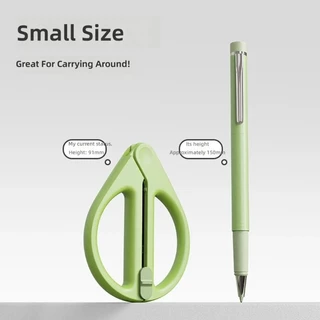 Iny เด็กปลอดภัยเครื่องเขียนกรรไกรอเนกประสงค์ Retractable กรรไกรใบมีดปกปิดและ Ergonomic ยืด Gri