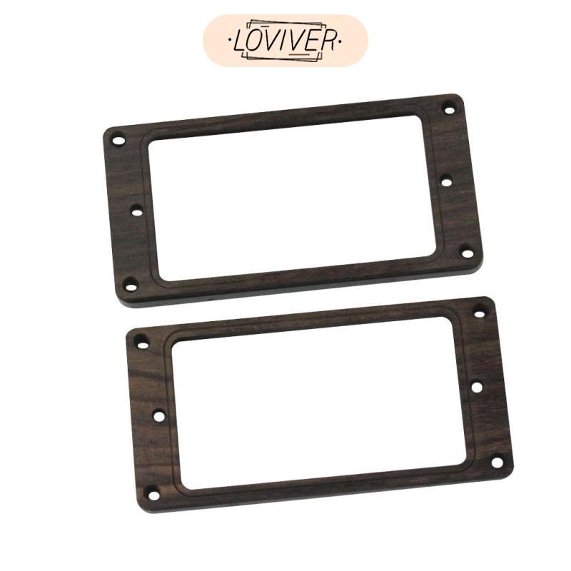 2 ชิ้น Rosewood Humbucker แบนรถกระบะติดตั้งแหวนกรอบสําหรับกีตาร์ไฟฟ้า