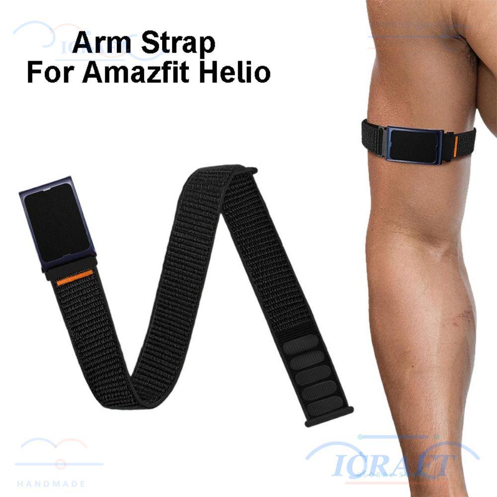 ICRAFT ยืดหยุ่น Bicep Band,ปรับเปลี่ยนไนลอนกีฬา,พรีเมี่ยมCozyถักสายรัดแขนกีฬาระบายอากาศสําหรับAmazfit Helioออกกําลังกาย