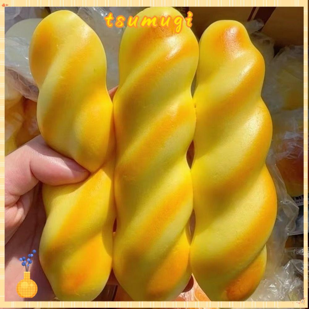 TSUMUGI 1 ชิ้นขนมปัง Squishy, ช้า Rebound Soft Sticky Squeeze ของเล่น, แบบพกพาเปียกนุ่มความเครียด Ball เด็กผู้ใหญ่