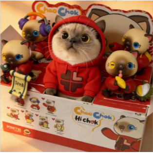 [ยกกล่อง 6 รายการ] ของแท้ ChaoCokBlindBo "HiChok" ChaoCok Series Mystery Box Lucky Cat Lucky Kitten✨