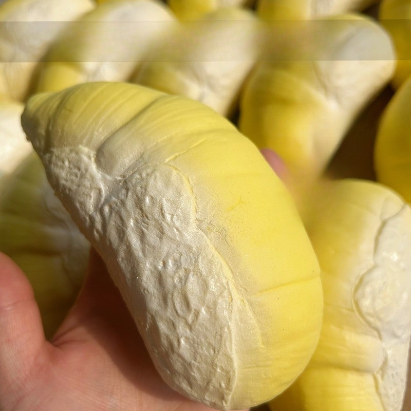 Squishy ทุเรียนจําลองเนยชีสลูกบอลอยู่ไม่สุขจําลองทุเรียนบีบอัดลูกบอลบีบลูกบอลบรรเทานุ่มของขวัญปาร์ตี้