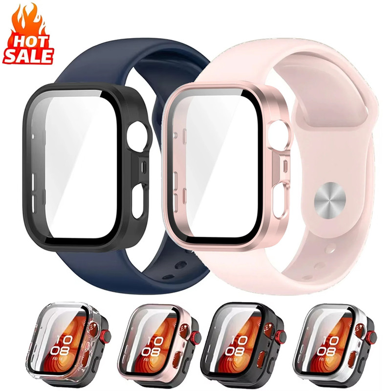 สายซิลิโคน + PC สําหรับ Huawei Watch Fit 5 Pro/Fit 5/Fit 4 Pro/4/3 สายรัด + Hard Case พร้อมป้องกันหน้าจอสําหรับ Huawei Watch Fit4 Fit3
