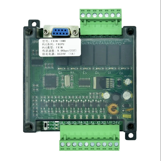 Original FX1N-14MR PLC โปรแกรม Controller DC รีเลย์โมดูลฐาน Programmable Logic Controller FX1N-14MT 