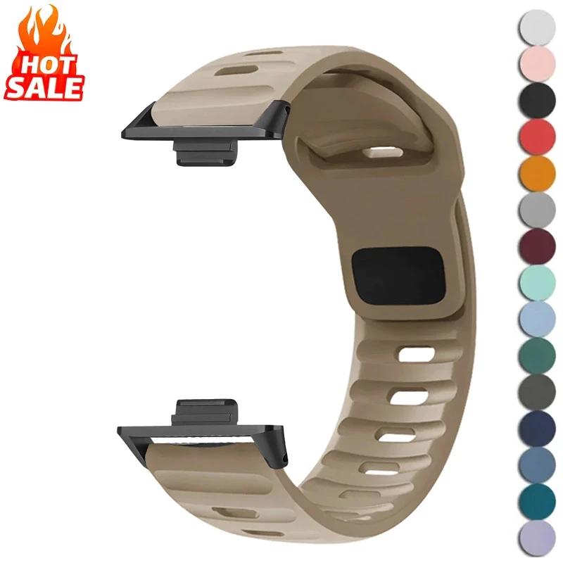 สายคล้องคอกีฬาซิลิโคน หัวเข็มขัดสแควร์ สําหรับ Huawei Watch Fit 5 Pro/Fit 5/4/4 Pro/Fit 3/2/1 สําหรับผู้ชายผู้หญิง