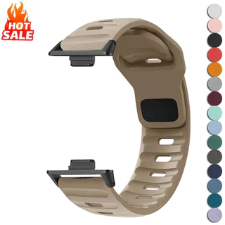 สายคล้องคอกีฬาซิลิโคน หัวเข็มขัดสแควร์ สําหรับ Huawei Watch Fit 5 Pro/Fit 5/4/4 Pro/Fit 3/2/1 สําหรับผู้ชายผู้หญิง
