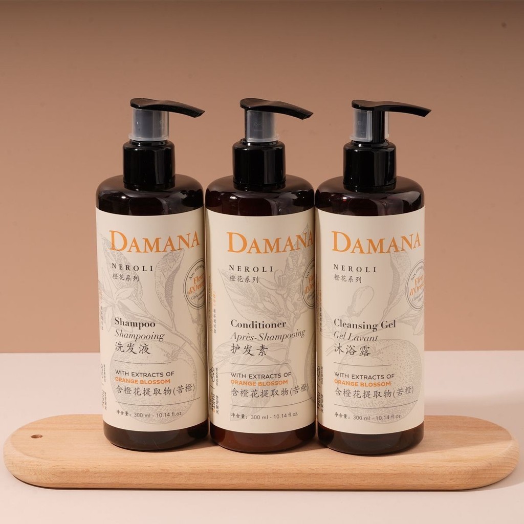 DAMANA Star Hotel Orange Blossom Series Hotel Dedicated Shampoo Conditioner Body Wash 300ml