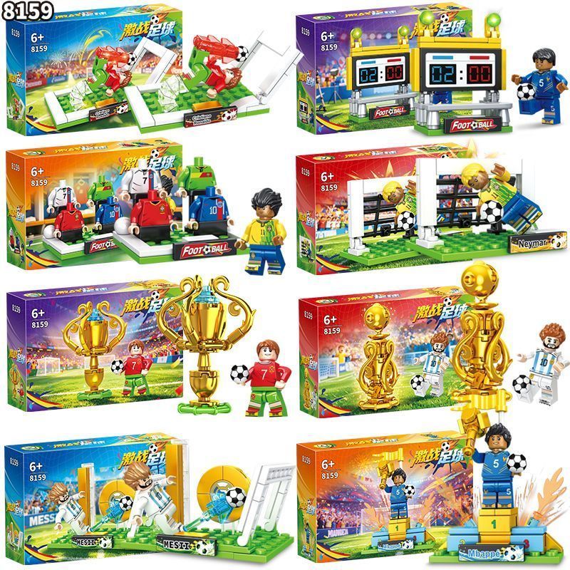 ฟุตบอล World Cup Yamar C Romessi Star Minifigure รูปเด็กการศึกษา Building Block ประกอบของเล่น 5.30 Z