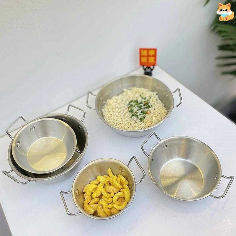 [VI] สแตนเลสหม้อข้าวอาหารทะเลทําอาหารที่บ้าน Paella Pan Picnic Sna แผ่นเครื่องครัวกระทะหม้อแห้งพร้อม
