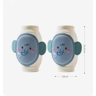 NEW! สนับเข่าเด็ก หัดคลาน กันลื่น ระบายอากาศ ผ้าฝ้าย นุ่มสบาย ป้องกันเข่า เด็กทารก 0 4 ปี ลายการ์ตูน