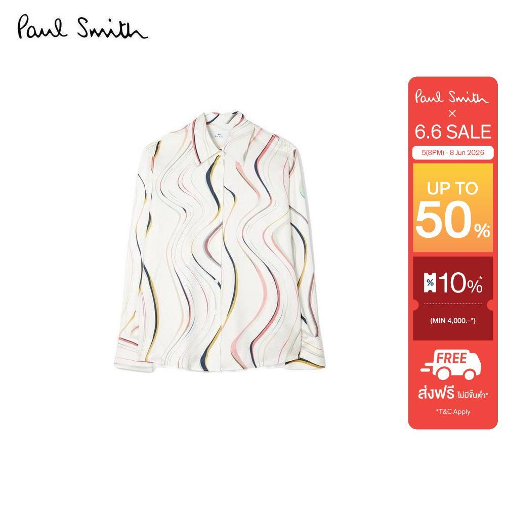 Paul Smith เสื้อเชิ้ตผู้หญิง รุ่น W2R-335B-V31428-02 สี Off-White