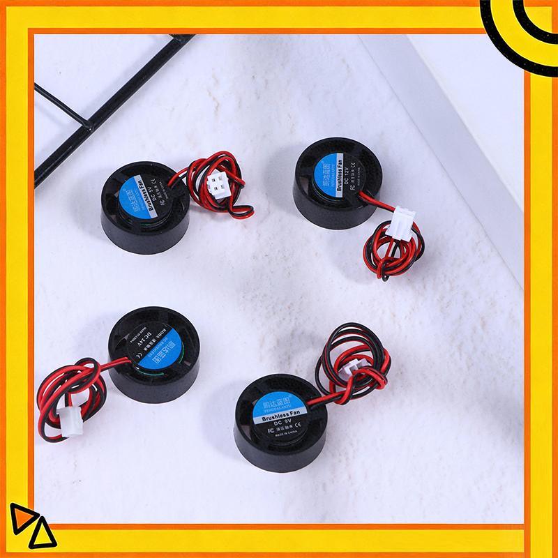 (ใหม่) Mini 2510 25*10 มม.DC 5V 9V 12V 24V รอบ 2-Pin Cooler Brushless Chipset ฮีทซิงค์ Mute Mini Not