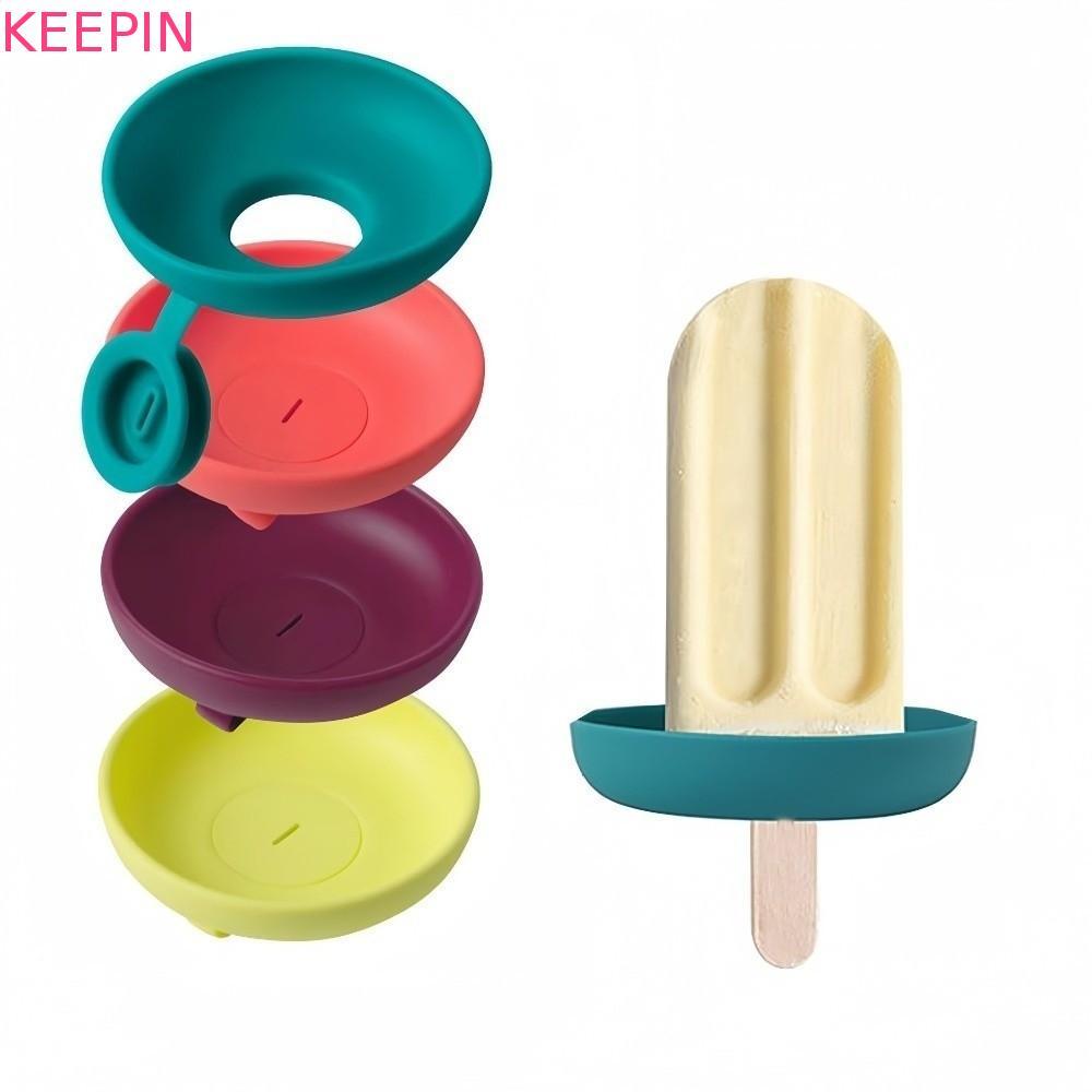 KEEPIN Ice Cream Protector, Mess Free Silicone Anti-Drip Ice Cream Holder, Drip Free Anti-Flow Drip 