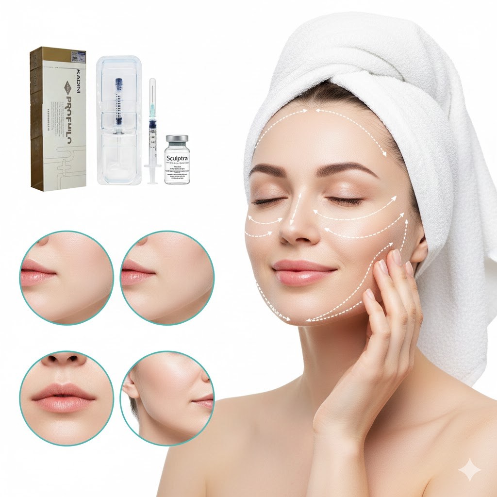 Profhilo 5-Point Lifting & Firming Serum ให้ความชุ่มชื้นอย่างล้ําลึก ปรับสีผิวให้กระจ่างใส และยกกระชับผิวหน้า 1 มล./กล่องฮ่า