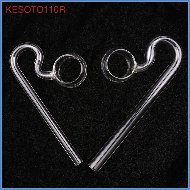[kesoto110r] SiaBiced 13mm Plant Aquarium Glass Lily Pipe Inflow และ Lily Pipe Outflow สําหรับ 12/13