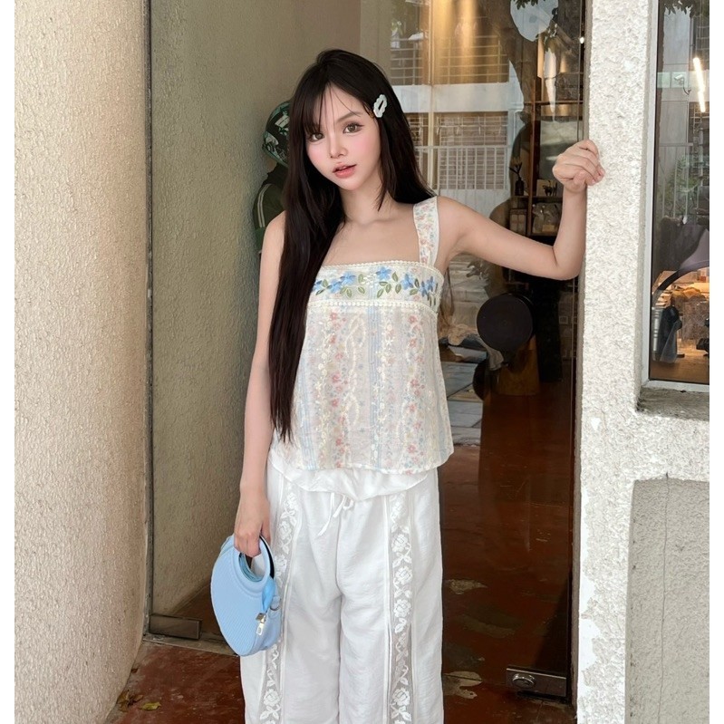 เสื้อสายเดี่ยวผ้ายีนส์