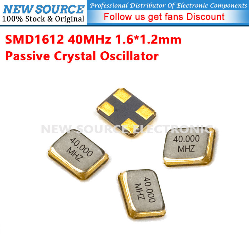 [1-10 ชิ้น] 1612 40MHz SMD Passive Crystal Oscilator 4Pin 1.6*1.2 มม. Quartz Resonator แหล่งใหม่