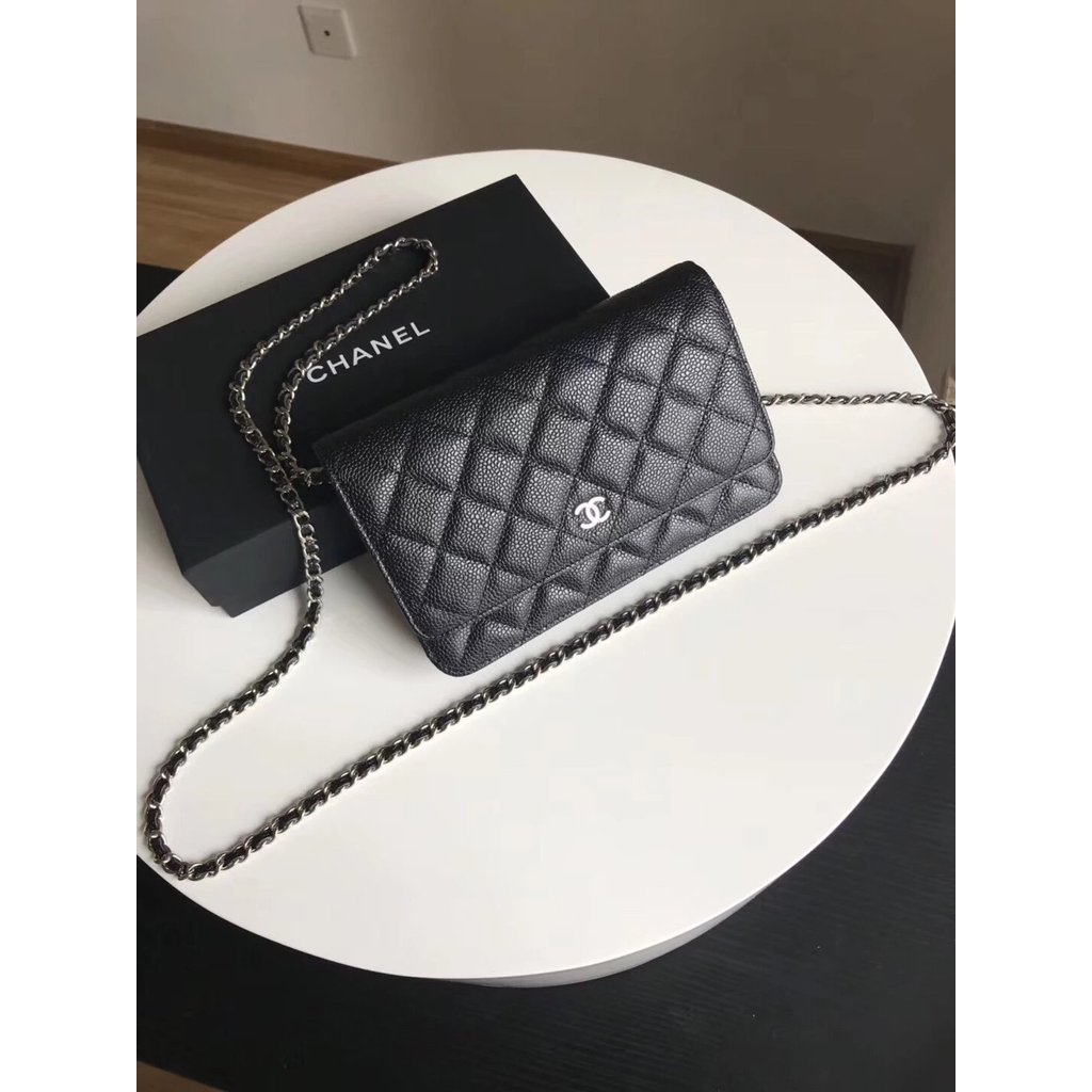 CHANEL Ladies Chain Bag Caviar Cowhide woc Female Bag
