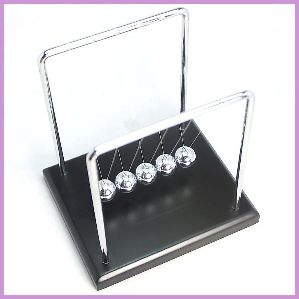 Metal Newton Cradle Art Desktop Decor Creative Novel Supplies เครื่องประดับ kiodph
