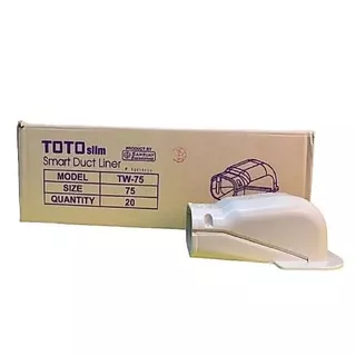 ฝาครอบรางท่อแอร์ หัวกระโหลก รางครอบท่อแอร์ ขนาด 75 mm. ยี่ห้อ TOTO TW-75