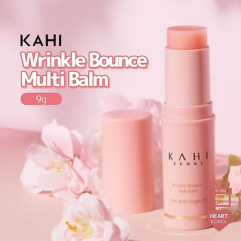 Kahi Wrinkle Bounce Multi Balm 9g.คาฮิ มัลติบาล์ม สูตรอ่อนโยน, ผิวเด้ง, ลดริ้วรอย, เมคอัพติทนนาน