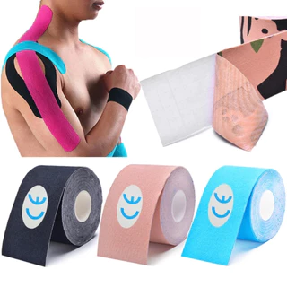 🔥พร้อมส่ง🔥*5cmx5m* Kinesiology Tape Kinesio คิเนสิโอ ไคเนสิโอ เทปผ้าบำบัด เทปพยุงกล้ามเนื้อ