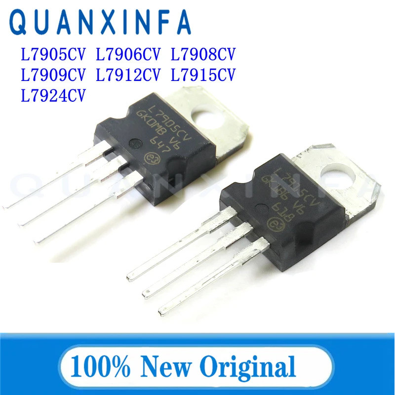 10PCS L7905 L7906 L7908 L7909 L7912 L7915 L7924 TO220 L7905CV L7906CV L7908CV L7909CV L7912CV L7915C