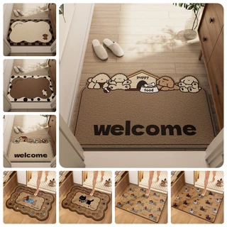 COD พรมประตู 40x60CM รูปแบบการ์ตูน กันลื่น ทนต่อสิ่งสกปรก ทำความสะอาดง่าย พรมปูพื้น พรม